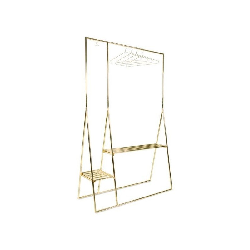 Brass clothing rack