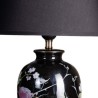 Table Lamp Flowers Black