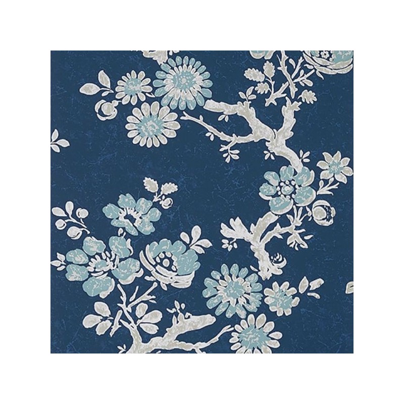 Papel de Parede Claudette Navy