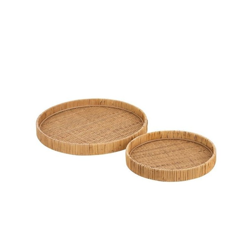 Tray Rattan Round S