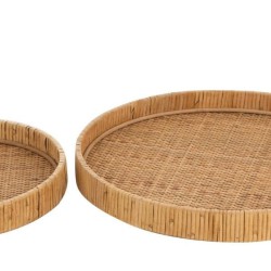 Tray Rattan Round S