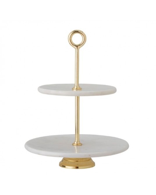 Cakestand Marble Gold