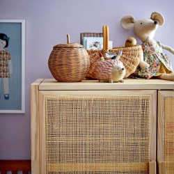 Basket Apple Rattan