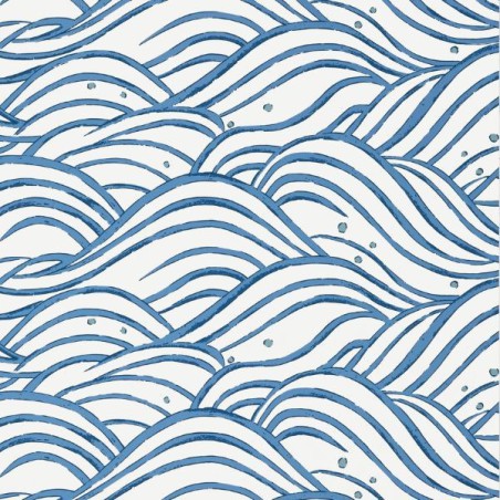 Wallpaper Waves Blue