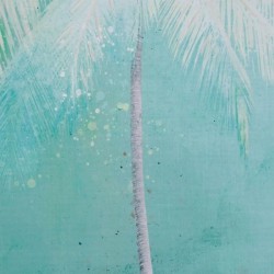 Quadro Tela Palm Turquoise