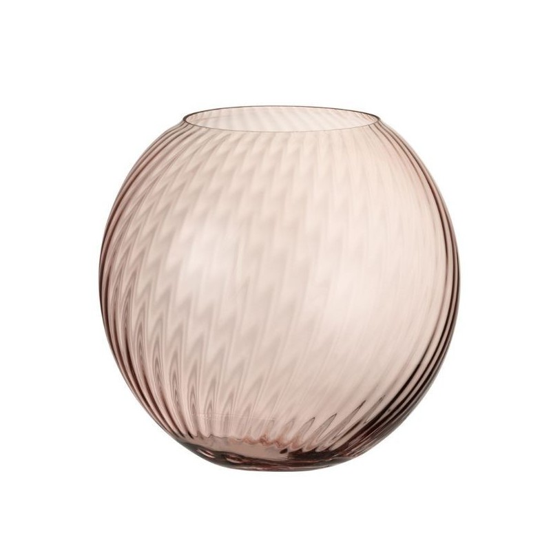 Vase Ridges Pink