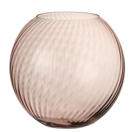 Vase Ridges Pink