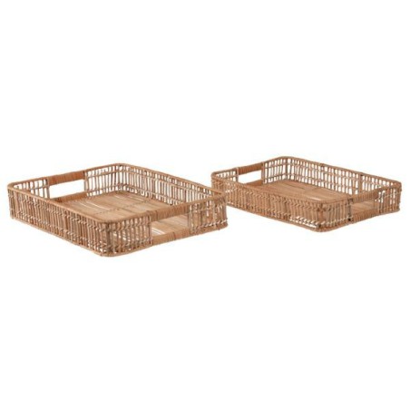 Set 2 Trays Collen Rattan