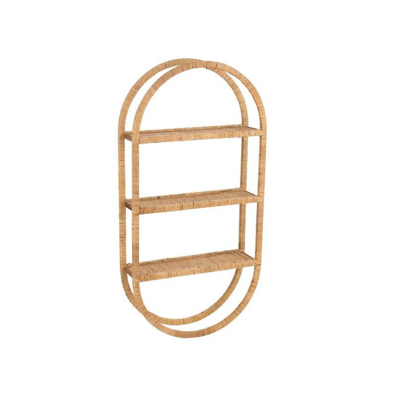 Oval Bookcase Rattan