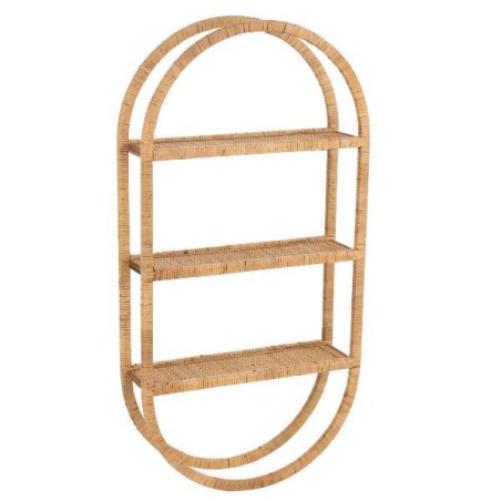 Oval Bookcase Rattan