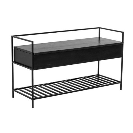 Black Storage Bench