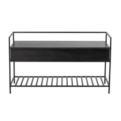 Black Storage Bench