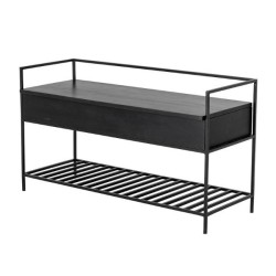 Black Storage Bench