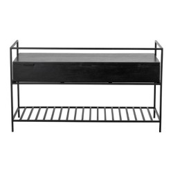 Black Storage Bench