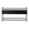 Black Storage Bench