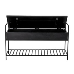 Black Storage Bench