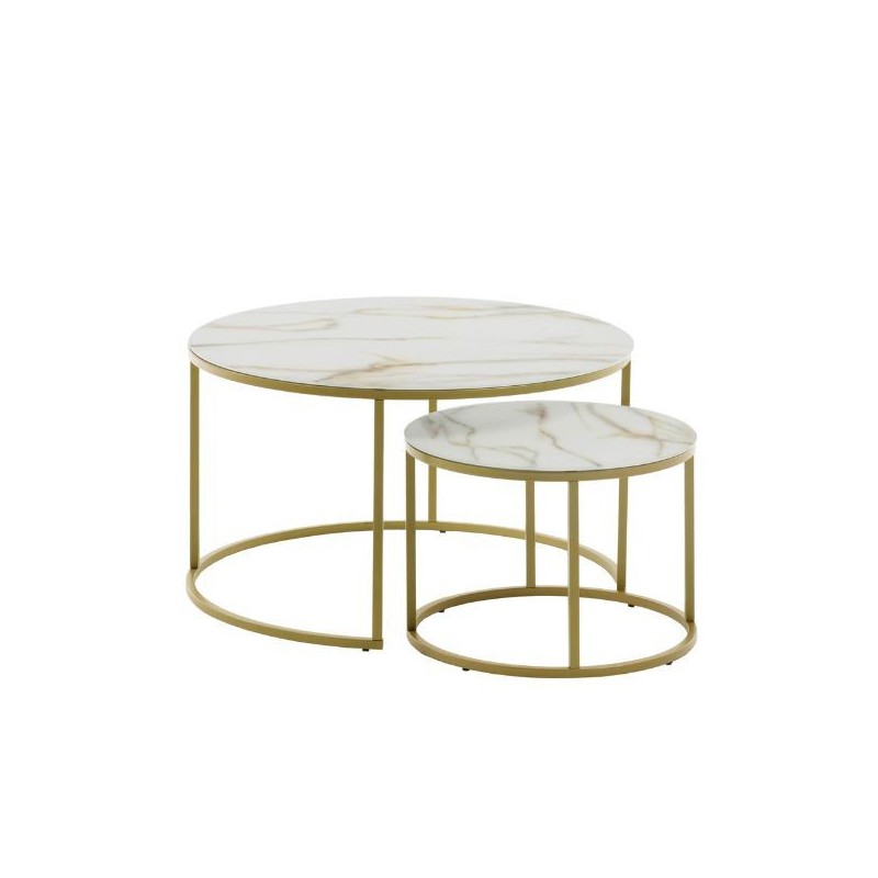 Set 2 Coffee Tables Leonor