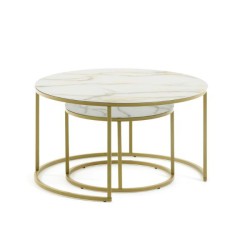 Set 2 Coffee Tables Leonor