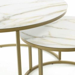 Set 2 Coffee Tables Leonor