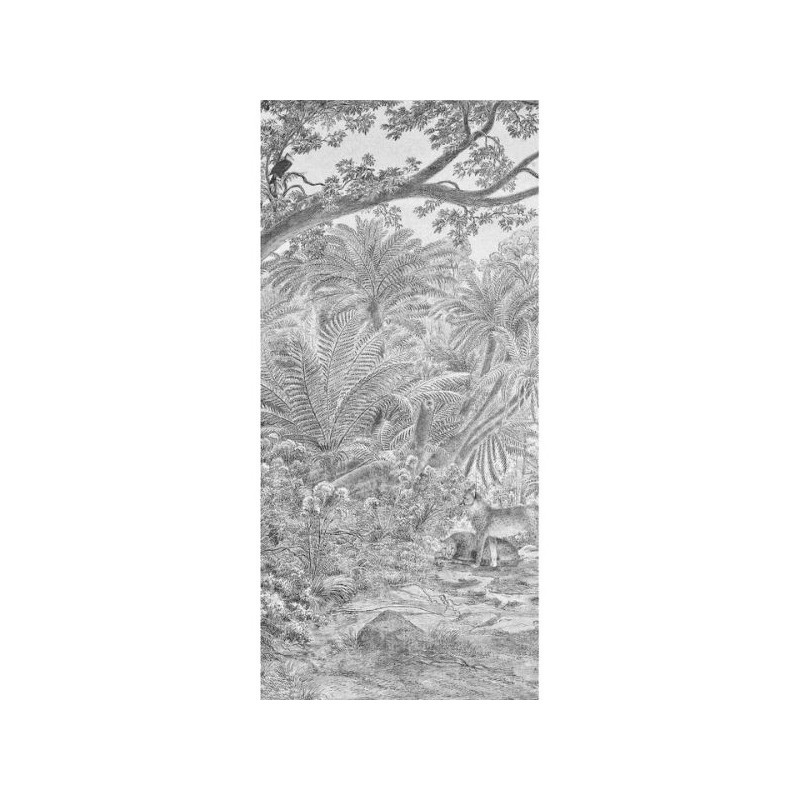 Wallpaper Mural Borneo Graphite