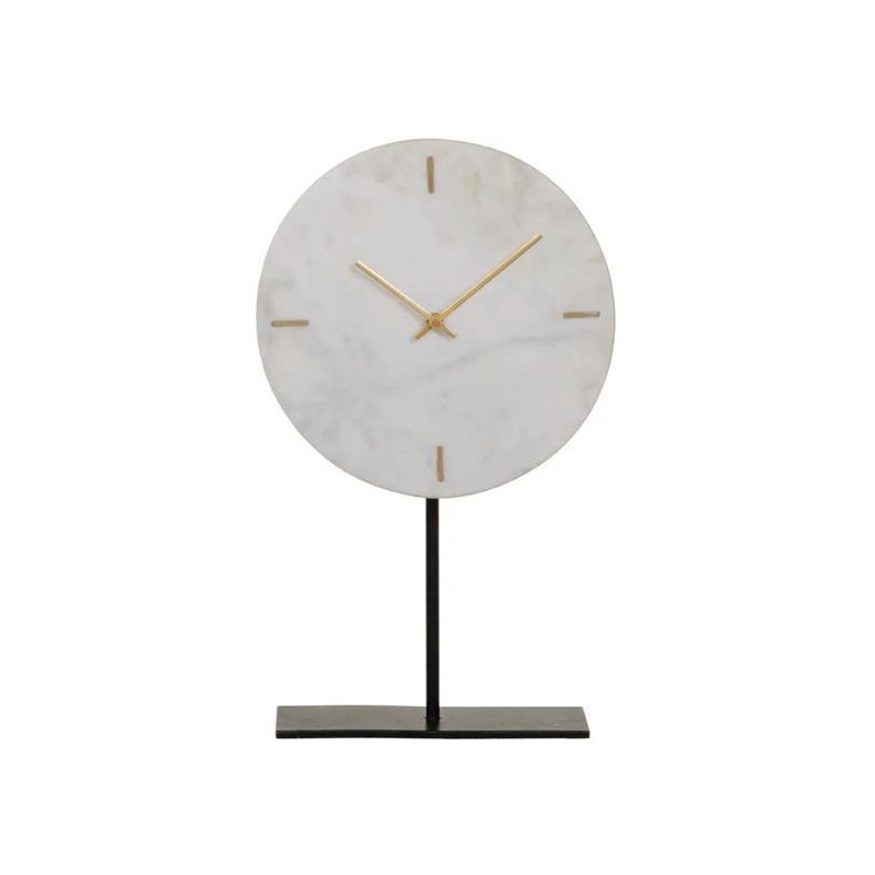 Clock Marble Gold