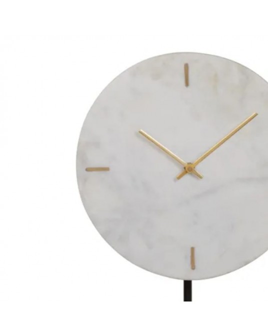 Clock Marble Gold