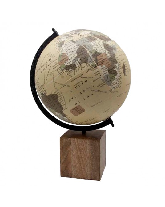 Wood Globe