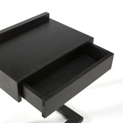 Black Bedside Table