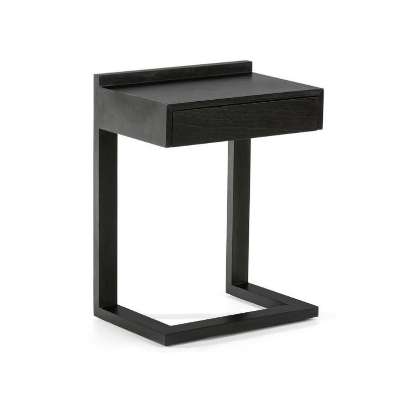 Black Bedside Table