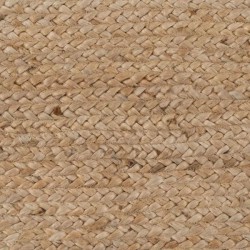 Rug White Border Jute 170x70 cm