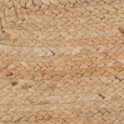 Rug White Border Jute 230x160 cm