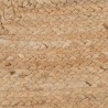 Rug White Border Jute 230x160 cm