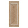 Rug White Border Jute 170x70 cm