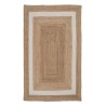Rug White Border Jute 290x200 cm