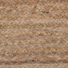 Rug White Border Jute 290x200 cm