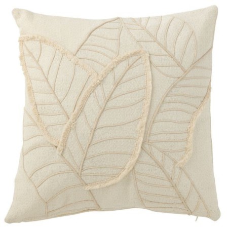 White Leaf Pillow