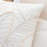 White Leaf Pillow