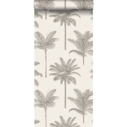 Papel de Parede Palm Trees Light Beige