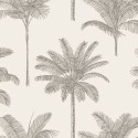 Wallpaper Palm Trees Light Beige