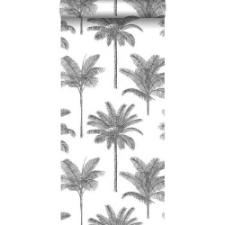 Papel de Parede Palm Trees White