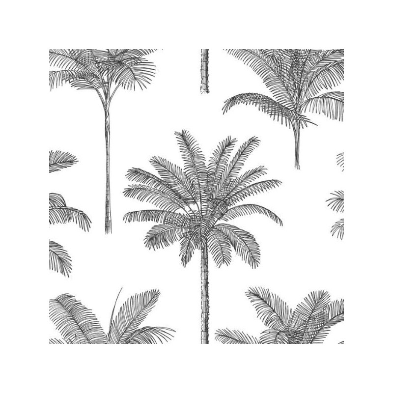 Papel de Parede Palm Trees White