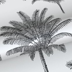 Papel de Parede Palm Trees White