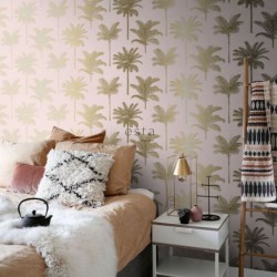 Papel de Parede Palm Trees Pink