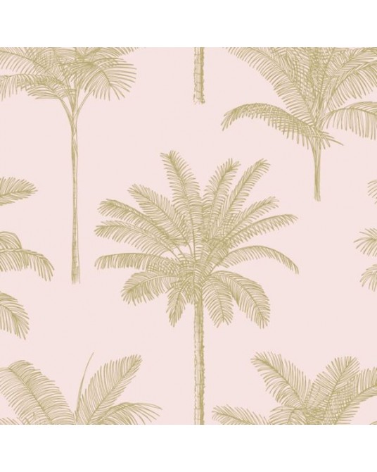 Papel de Parede Palm Trees Pink