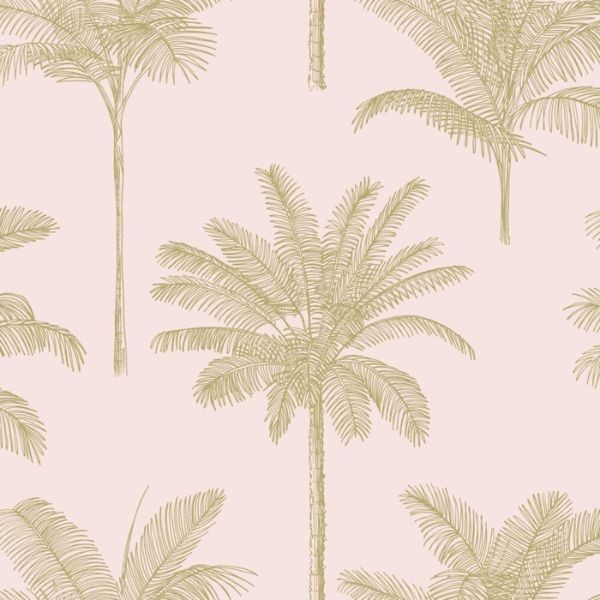 Papel de Parede Palm Trees Pink