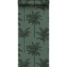 Wallpaper Palm Trees Dark Green