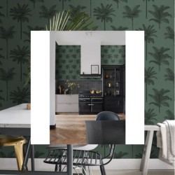 Wallpaper Palm Trees Dark Green