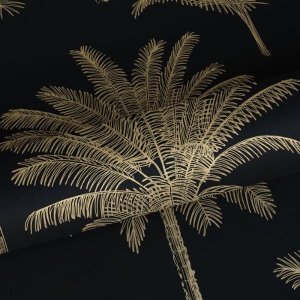 Papel de Parede Palm Trees Gold
