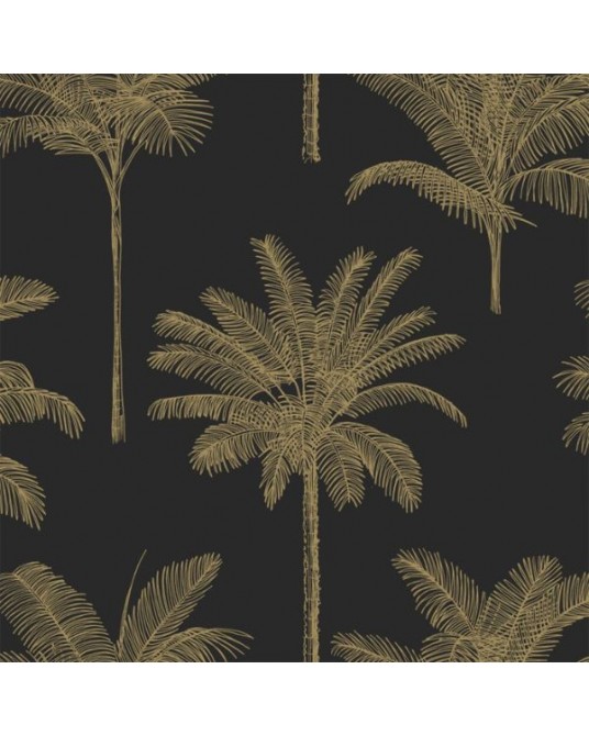 Wallpaper Palm Trees Gold