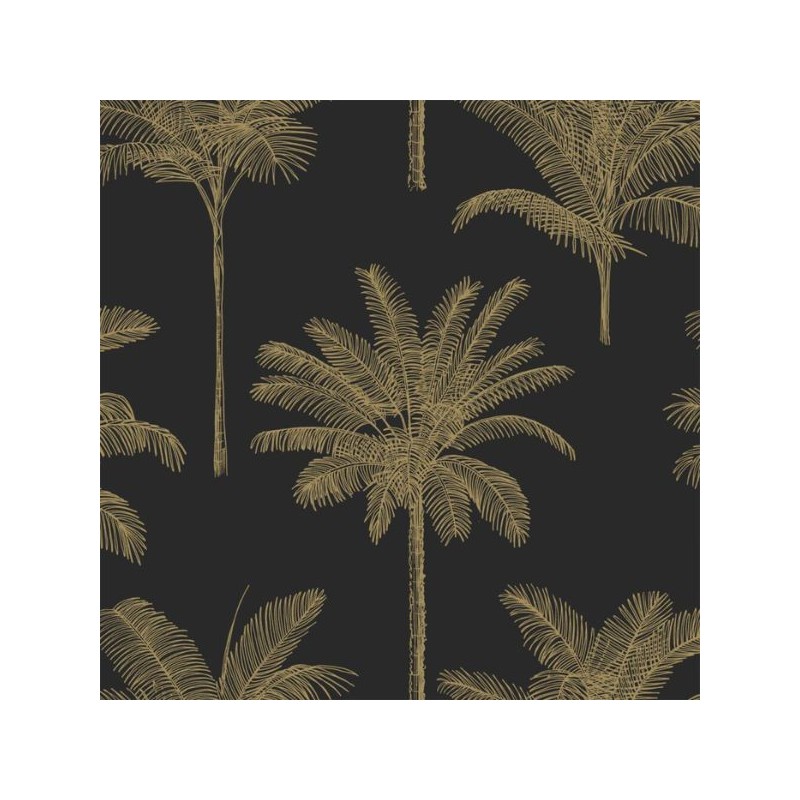 Wallpaper Palm Trees Gold